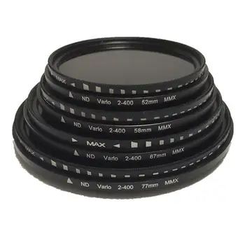

Neutral Density Fader Variable Adjustable Variable 55 77 Frame ND400 ND2 Lens Metal 49-77mm 52 ND 67 49 mm 72 to Z2Y4