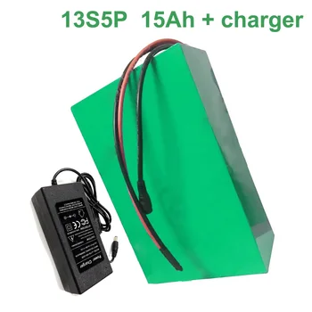 

48V 15Ah 13S5P 18650 Li-ion Battery Pack E-Bike Ebike electric bicycle 180*130*70mm Accept customization With charger