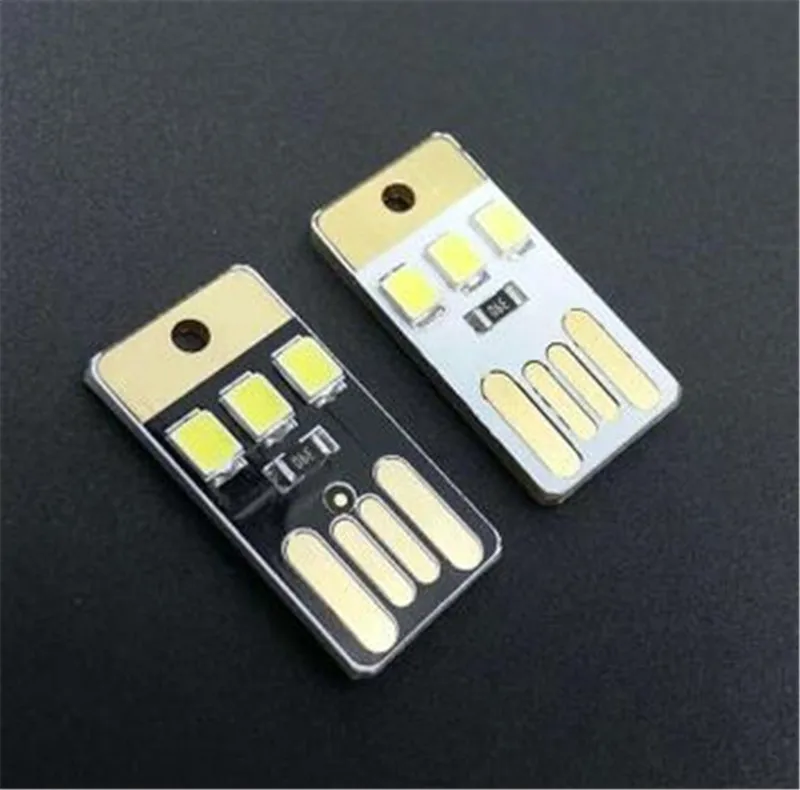 5 шт./лот мини-блок Питания USB СВЕТОДИОДНАЯ ультра низкая мощность 2835 чипы карманные карты лампа портативный ночник лагерные внешние для ежедневного использования, инструменты для выживания - изображение