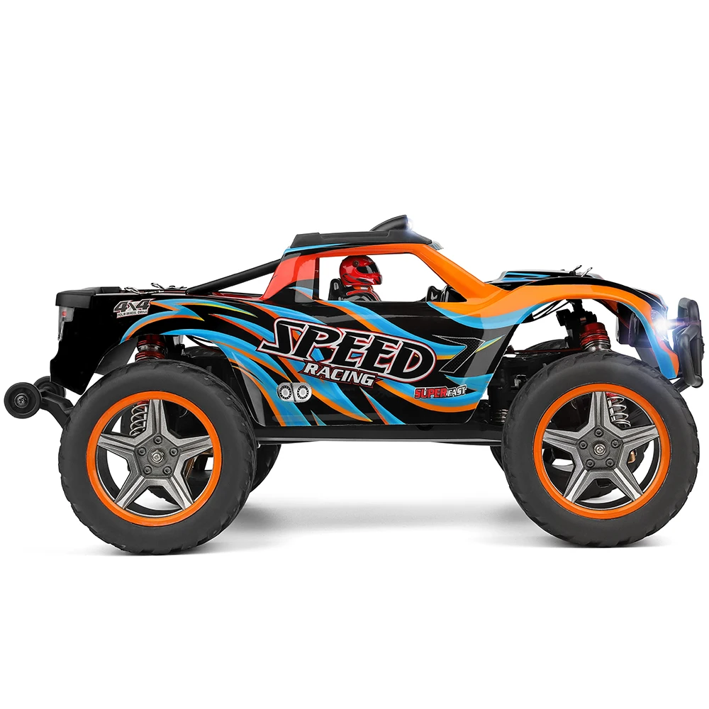 WLtoys 104009 Big Wheel 2.4G 4WD Radio Control Truck with Upgrade With Optional 7.4V 3600mAh Lipo Battery High Speed RC Car