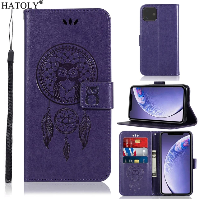 US $3.04 For iPhone 11 Case Fashion Shockproof Phone Bag Book Protective Wallet Cover For iPhone 11 Flip Lea