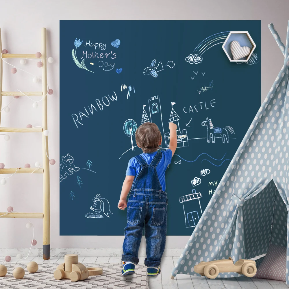 Magnético pizarra de DIY tablero de dibujo con tiza Pen niños dibujo para pintar la educación juguetes para niños regalo de cumpleaños