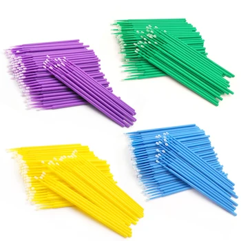 

100 PCS Graft Eyelashes Disinfection Cleaning Rod Rapid Unloading Eyelash qing xi bang Makeup Only Cotton Swab Bag