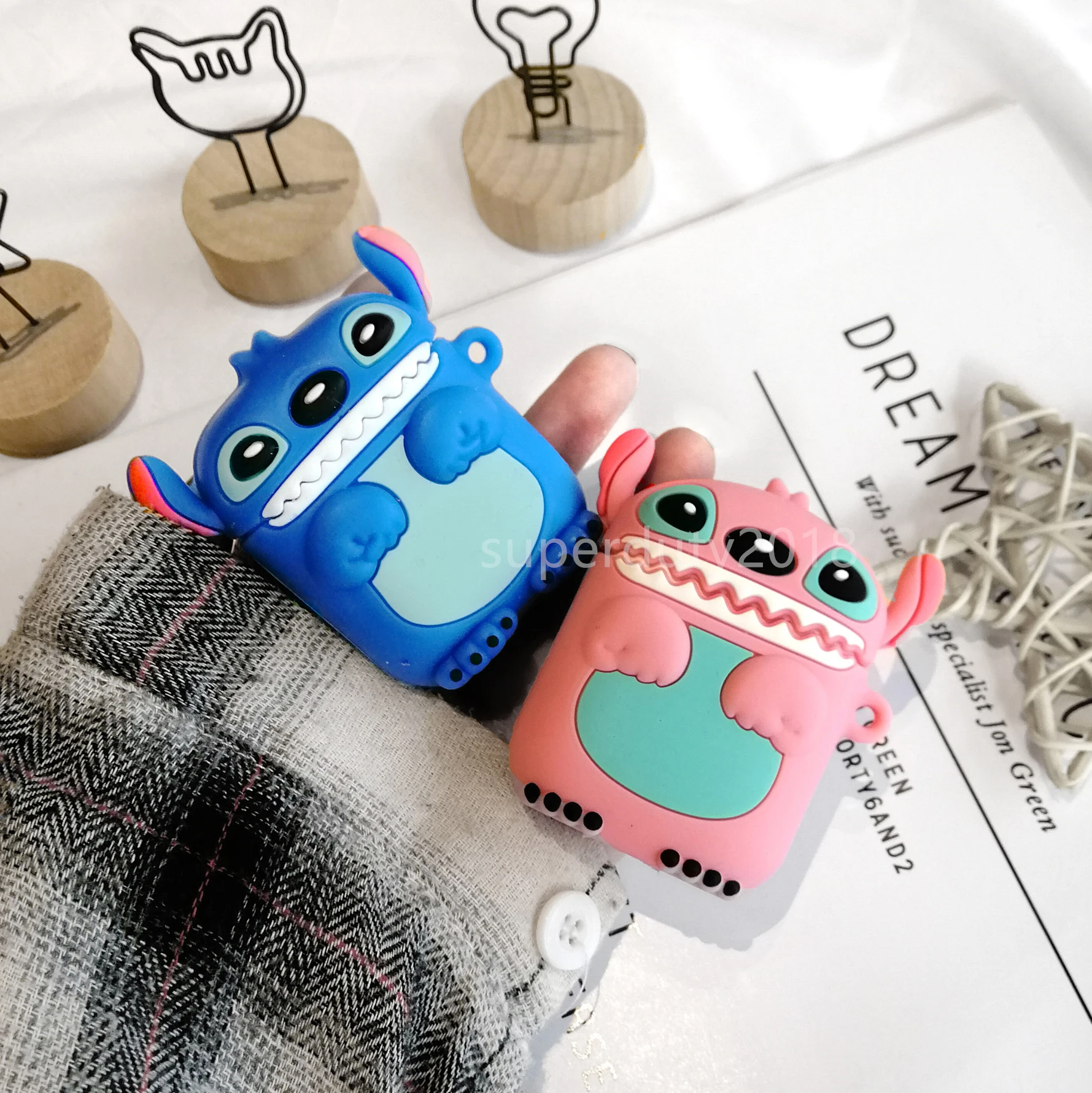 

Cute For Airpods 2 Case Silicone Cartoon Cover For Apple Airpods Case Earphone 3D Headphone case