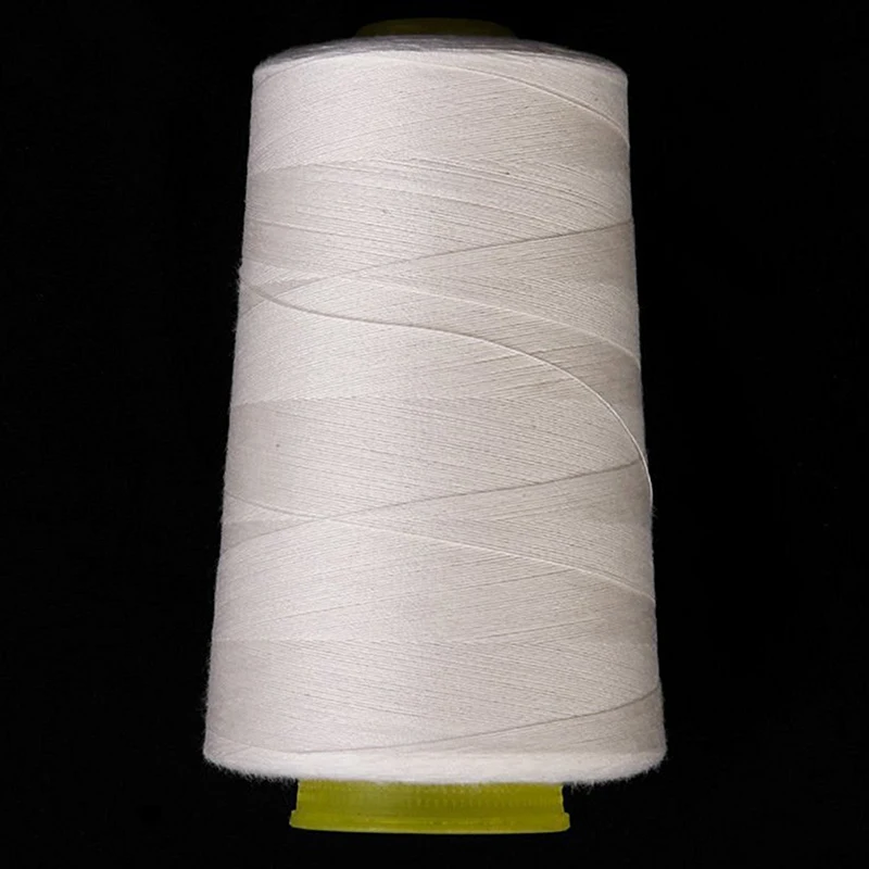 Новинка-небеленая хлопковая швейная нить для швейной машины(белая