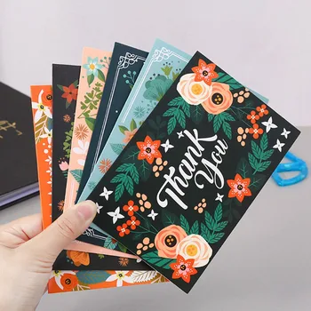 

6Pcs/set Thank You Cards Birthday Card for Kids Note cards with Envelopes Invitations Blank inside Greeting Cards With Envelope