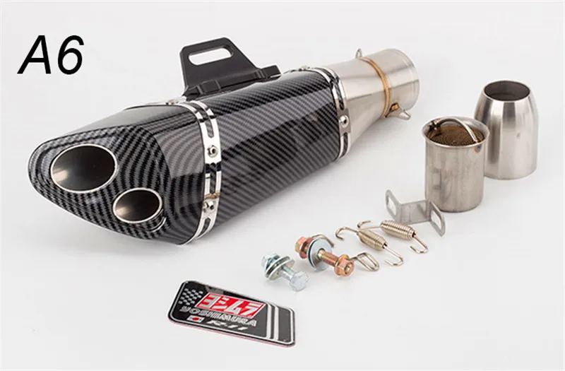 51 мм Универсальная выхлопная труба мотоцикла Akrapovic для R15 R6 V3 Yoshimura двойной рот Небольшой конус выхлопной трубы RC390 MT03 Z250