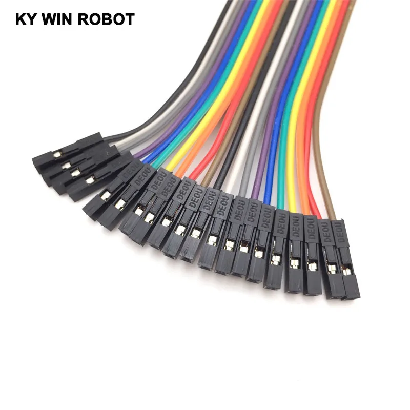 20 шт. dupont кабель Перемычка провода линия мужчин и женщин 10 см 2 54 мм 1P для arduino DIY