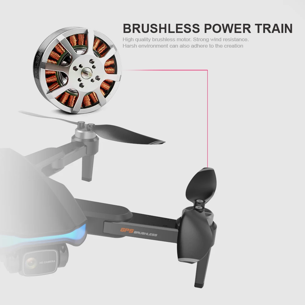 JINHENG Drone GPS 6k Profesional Brushless Motor 5G Quadcopter With Camera Dual HD FPV Foldable Drones WiFi RC Helicopter Gifts