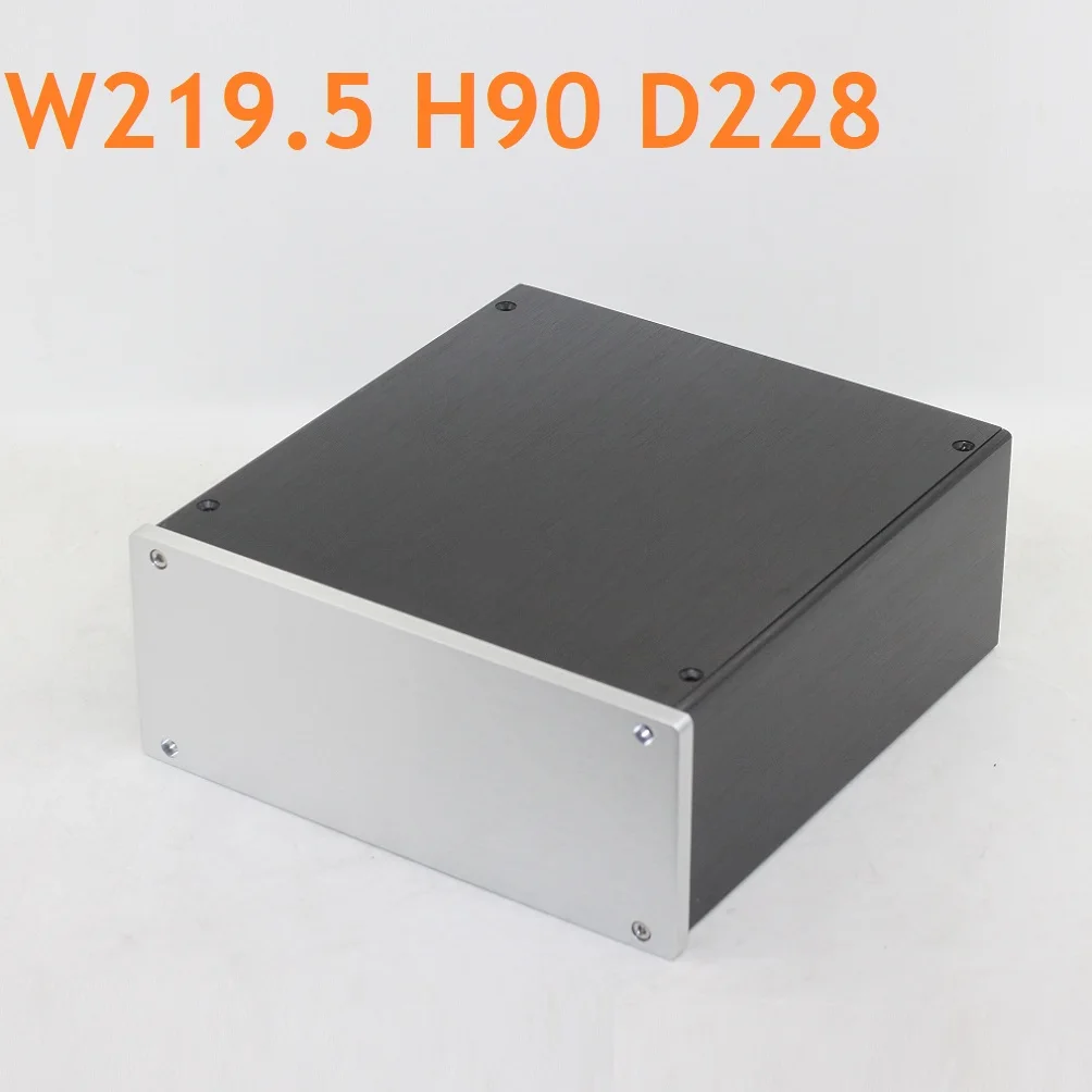 

Линейный источник питания W219 H90 D228, домашние звуковые сверла без отверстия, сделай сам, алюминиевый усилитель, шасси, предусилитель, наушники, зеркальная коробка DAC