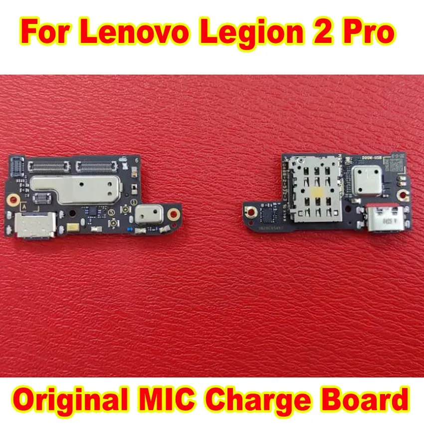 100% Original New For Lenovo Legion 2 Pro 2Pro MIC Microphone USB Plug Charging Port Charge Board Sim Card Tray Slot Flex Cable | Мобильные