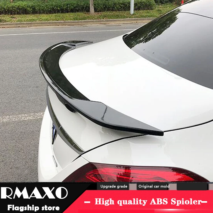 Спойлер для Benz CLA W117 2014 2017 CLA200 CLA220 CLA260 ZDK высокого качества ABS Материал заднее крыло