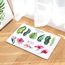 CAMMITEVER свежий зеленый лист Цветочный Коврик для растений Коврик для пола кухня Нескользящие Коврики для гостиной двери коврики декор для входа