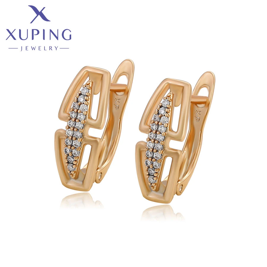 Xuping pendientes de estilo Simple para mujer, joyería, regalo, S00028440| Aretes|