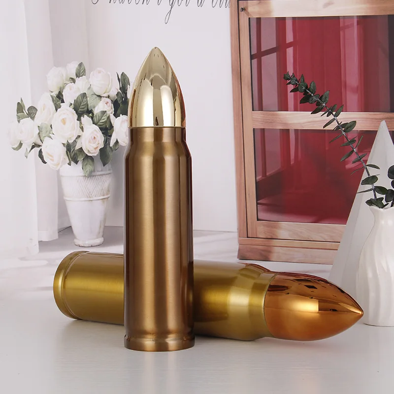 

Keep Cold Water Bottle Bullet Stainless Steel Vacuum Flask Outdoor Portable Sports Cup Creative Gift Cup Hidro Flask Bottles