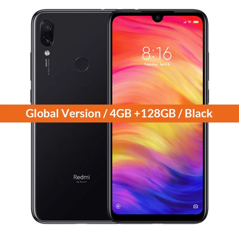 Глобальная версия Xiaomi Redmi смартфон распродажа ограничено количество первый купить первый обслуженный мобильный телефон 1 - Цвет: Note 7 128GB Black