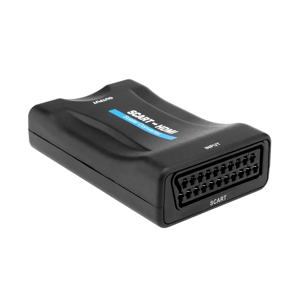 1080P Scart To HDMI Converter Audio Video Adapter HDMI to SCART For HDTV Sky Box STB For Smartphone