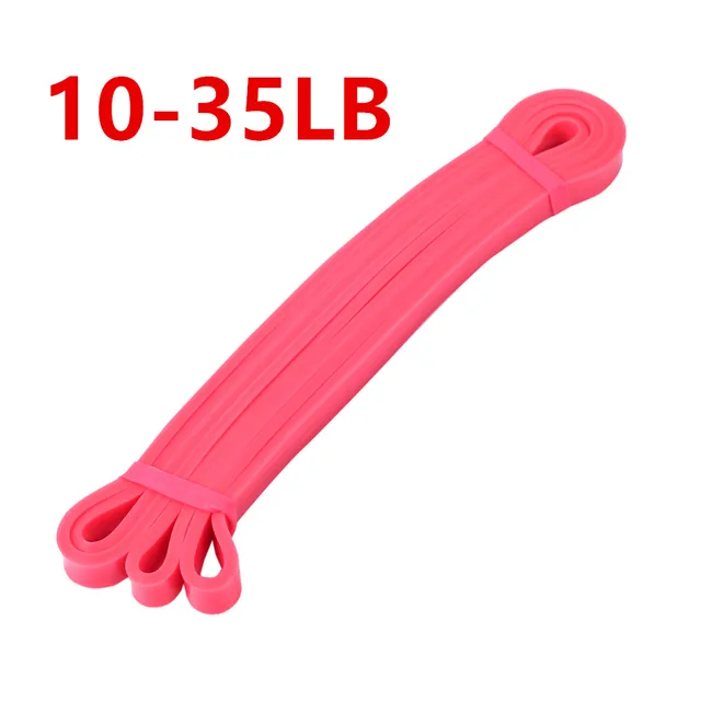 Resistance Bands Exercise Elastic Natural latex Workout Ruber Loop Strength rubber band for Fitness Equipment Training Expander red