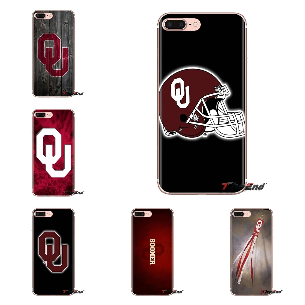 Прозрачные чехлы из ТПУ для iPod Touch Apple iPhone 4 4s 5 5S SE 5C 6 6S 7 8 X XR XS Plus MAX Oklahoma Sooners футбол