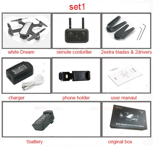 set3 CFLY Dream gps Дрон Радиоуправляемый квадрокоптер 1080P HD камера 5G wifi FPV передача на большие расстояния режим следования за мной круг Летающий - Цвет: set3
