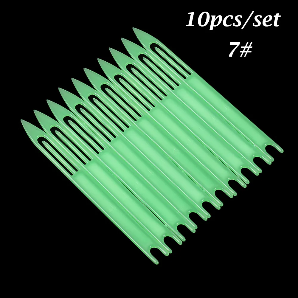 8/10Pcs Zufällige Farbe Rostfrei Kunststoff Weben Angeln Netting Nadel Ausbessern Reparatur Net Linie Shuttles Ausrüstung Zubehör – Detail 10
