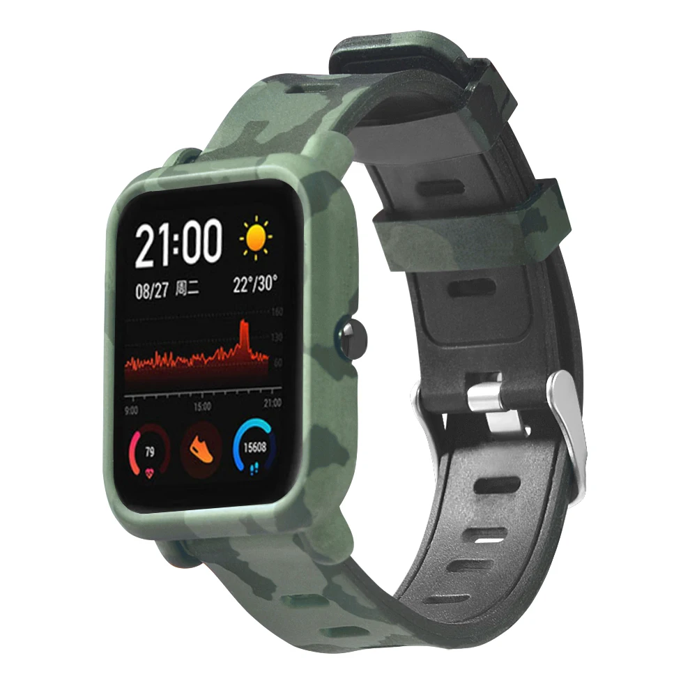 FIFATA для Xiaomi Huami Amazfit GTS Smart Watch Band 20 мм ремешок+ чехол 2в1 для Amazfit GTS браслет защитный корпус