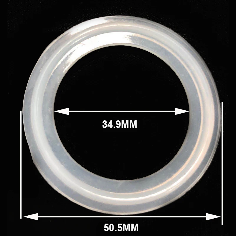 Silicone Sealing Strip Gasket-1.5" Tri Clover, 5 pcs/lot, Food Grade, High Temperature, Brewer Hardware For Tri Clamp Ferrule