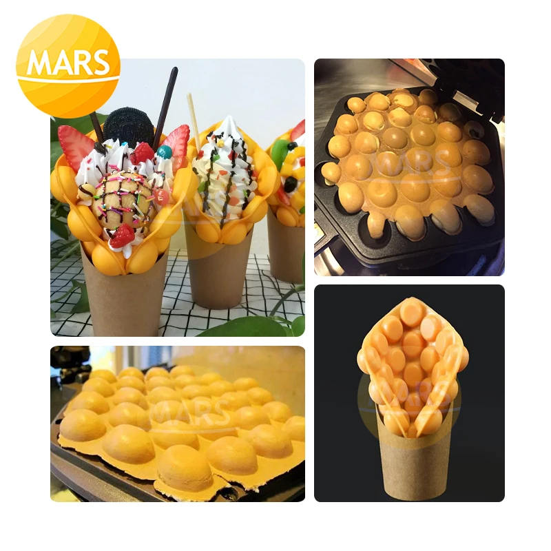 Commercial Egg Bubble Cake Oven Hongkong Waffle Maker Ice Cream Egg Waffles Eggettes Puff Cake Iron Baker Non-stick Plates Commercial Egg Bubble Cake Oven Hongkong Waffle Maker Ice Cream Egg Waffles Eggettes Puff Cake Iron Baker Non-stick Plates
