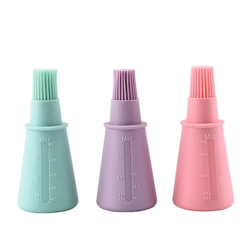 BBQ Tool Storage Bag Silicone Kitchen Gadgets Basting Brushes Oil Bottle Brush