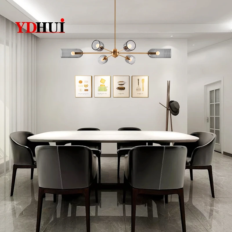 Nordic Modern Creative Glass Art Living Room Lighting Simple Fashion