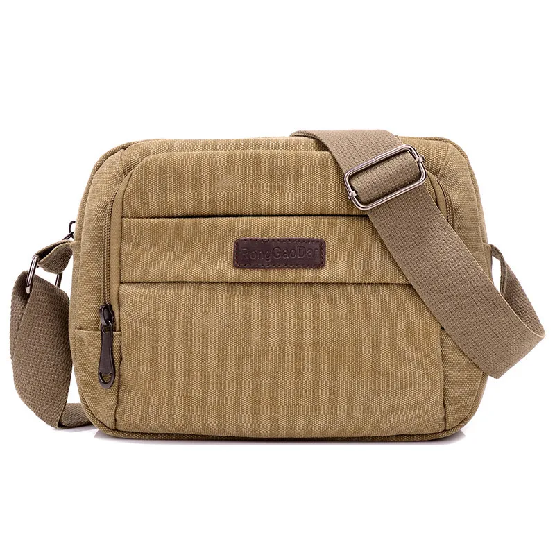 

Hot Selling Hot Selling Korean-style New Style Men's Bag Shoulder Bag Small Canvas Bag Casual Travel Small Shoulder Bag