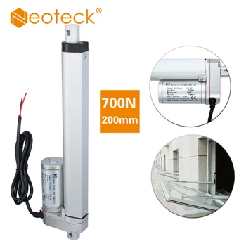 

Neoteck 750N 160LBS 200mm DC 12V Электродвигатель Линейный Привод Для лектрического Самоката Unicycle Диапазон Входного