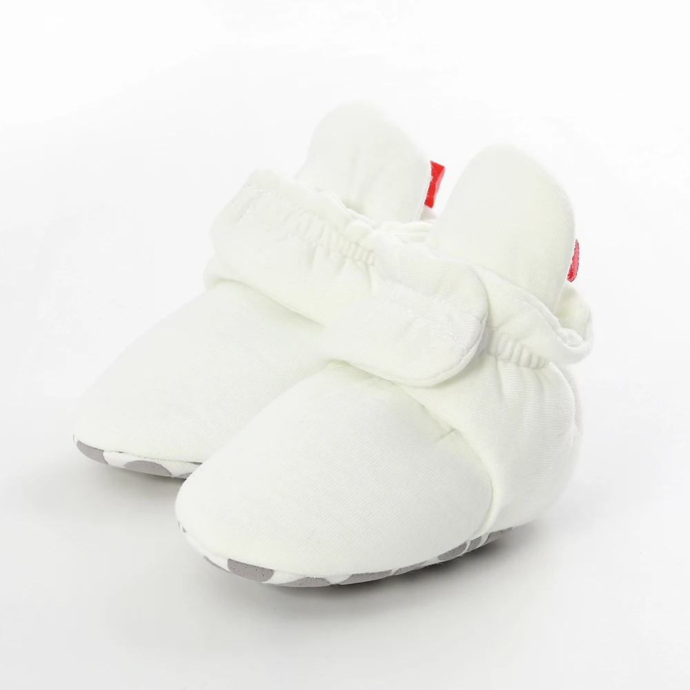 Для новорожденных мальчиков и девочек от 0 до 18 месяцев; мягкая детская кроватка; зимняя теплая зимняя обувь для малышей - Цвет: Белый