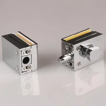 

1PC Zinc Alloy Door Lock Thicken Free Opening Glass Door Latch To Glass Panel Shower Room For 5-12 Mm Glass Size