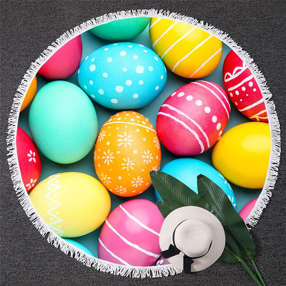 Blesslive Macaron, круглое пляжное полотенце, цветное полотенце, большое, для взрослых, 3D принт, десерт, еда, Toalla, с кисточкой, для девочек, коврик для йоги