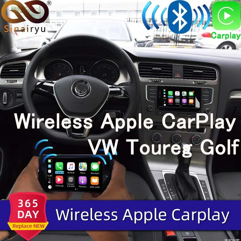 Sinairyu Wifi беспроводная Apple Car Play Carplay модифицированная для 2010- Volkswagen с iOS 13 Android зеркальная камера заднего вида