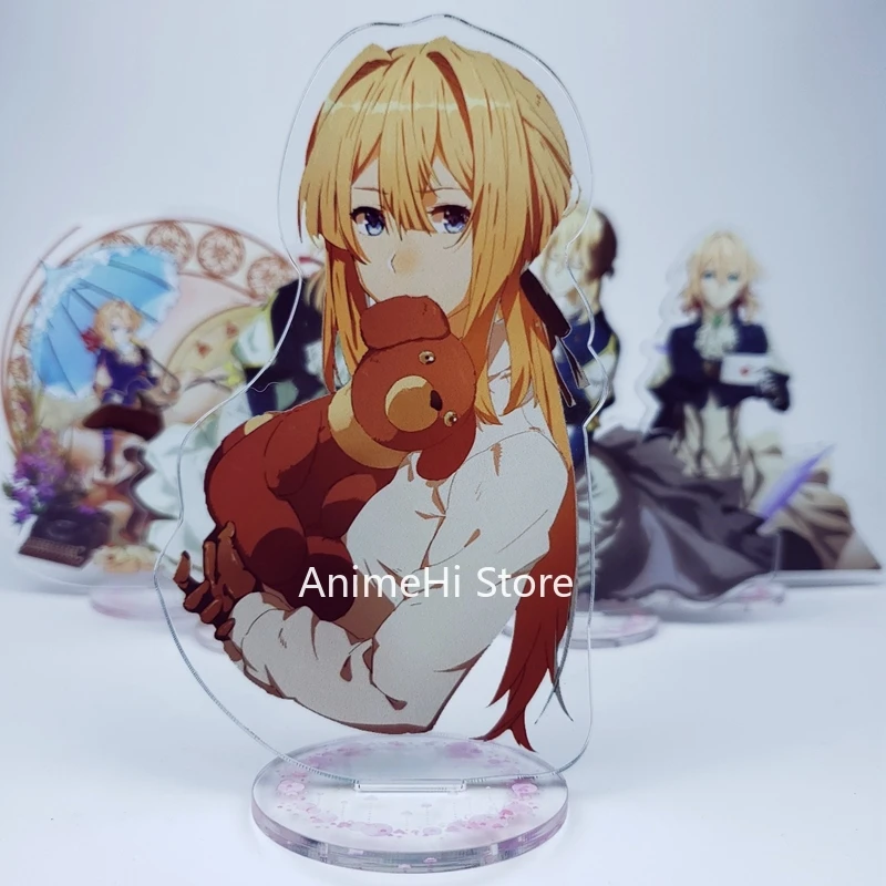 アニメバイオレットevergarden図コスプレおもちゃルクスシビルカトレアbaudelaireアクリルアクションスタンドモデル人形15センチメートル Action Figures Aliexpress
