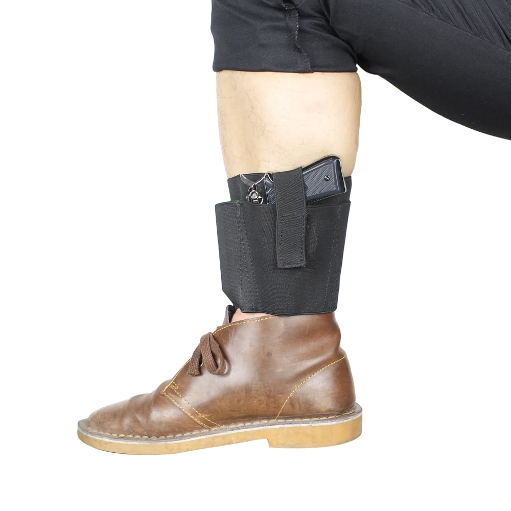 

Ankle Holster for Concealed Carry with 2 Mag Pouch Fits Ruger LC9, LCP,Glock 42,26, S&W Bodyguard .380 Similar Handguns