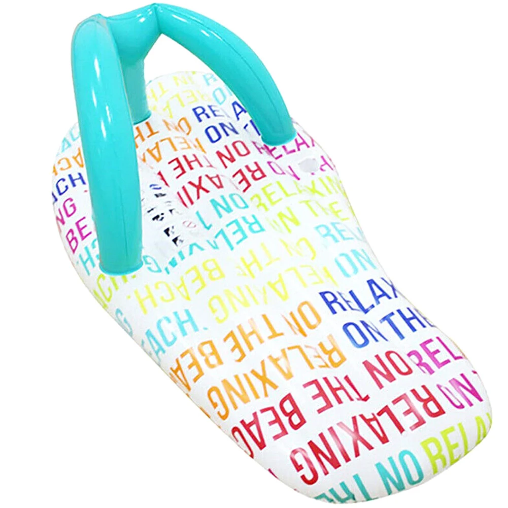 Надувной водяной гамак плавающие домашние тапочки шезлонг для бассейна пляж FPing - Цвет: Letter Pattern