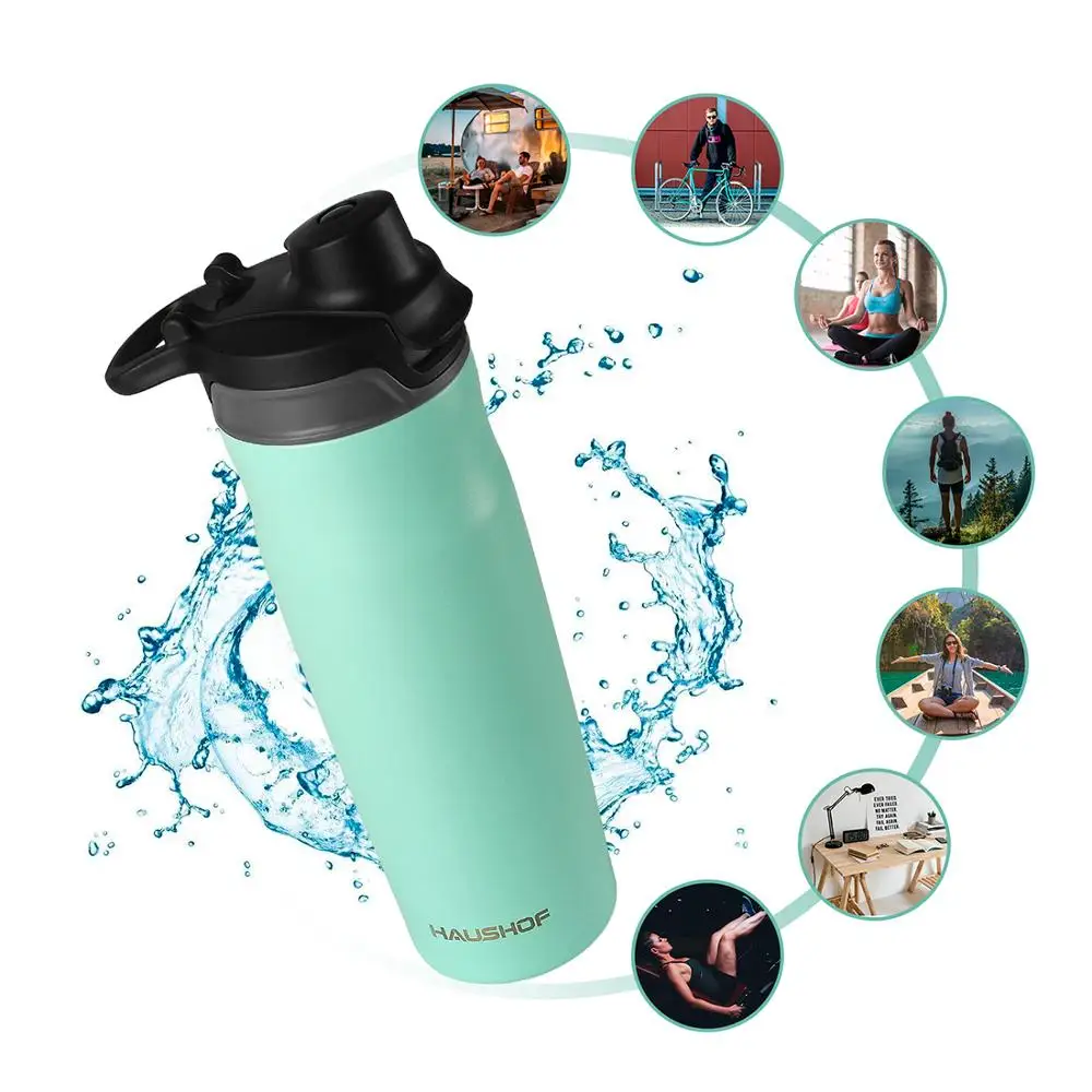 ^NEW^ Vacuum Insulated Stainless Steel Water Bottle 591ML NEW FREE SHIPPING 