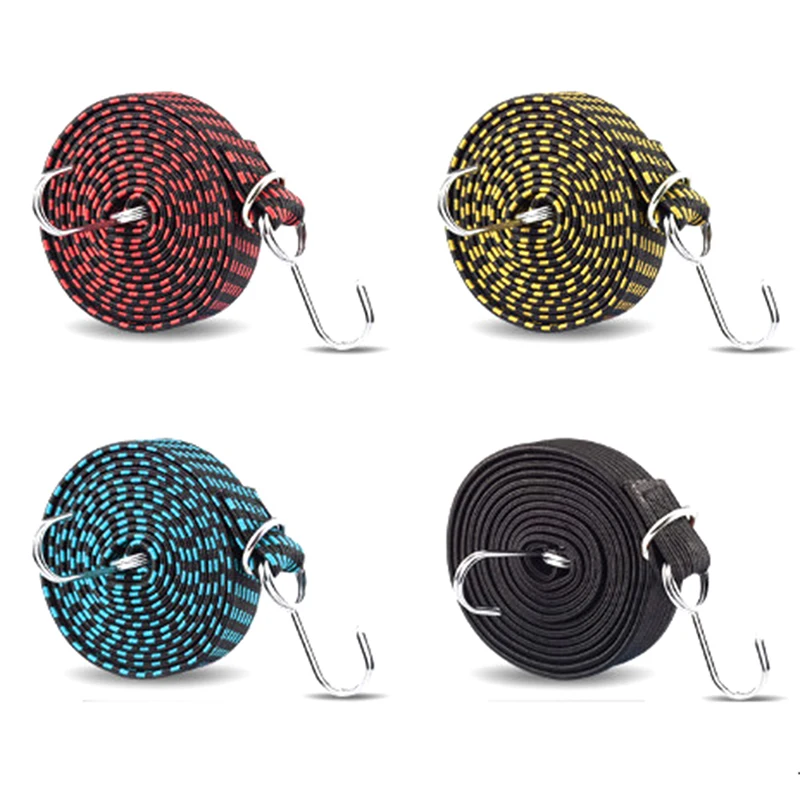 Bicycle Accessories Elastics Rubber Luggage Rope Cord Hooks Bikes Rope Tie Bicycle Luggage Roof Rack Strap Fixed Band Hook 1PCS bicycle strap bicycle fixing strap bicycle carrying strap bicycle fixing band