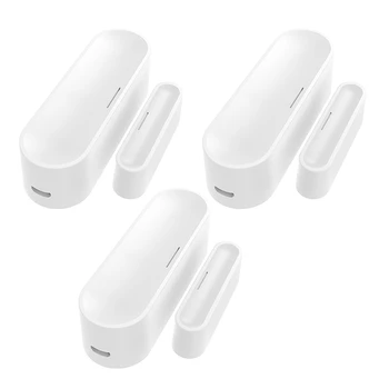 

Tuya Zigbee Smart Door/Window Garage Sensor CR123A Battery Powered or USB Charge Works with TUYA Smart Hub 3 Set
