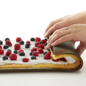

X1008Creative Non-stick Silicone Oven Mat Rice Roll Cake Pad Bake Tool Rolling Maker Baking Mats Tray Kitchen Bakeware D
