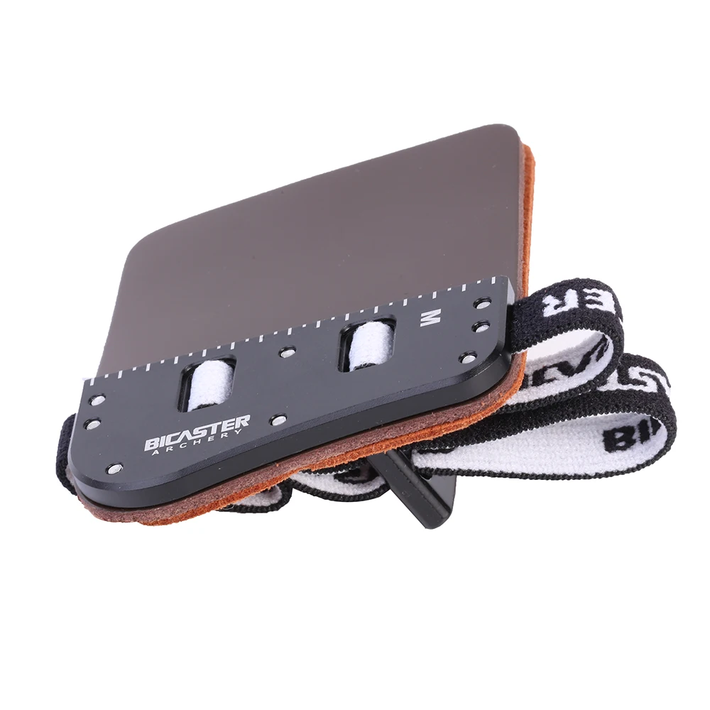 Bicaster SP3 Barebow Finger Tab LH/RH Cowhide + Aluminum Plate L/M/S 4