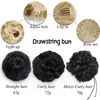 Snoilite drawstring clip in chignon hair bun synthetic bun hair piece drawstring updo hair buns women curly chignon hair ► Photo 2/6