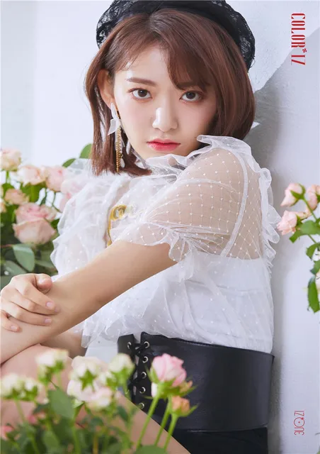 Kpop Iz Ein Izone Farbe Iz La Vie En Rose Album Weiss Beschichtet Papier Poster Foto Bilder Fans Sammlung Serie 2 Wall Stickers Aliexpress