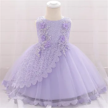 

Baby Girls Summer Princess Dresses flower mesh Sequin Tutu Dresses for girl Birthday Wedding Party Costume