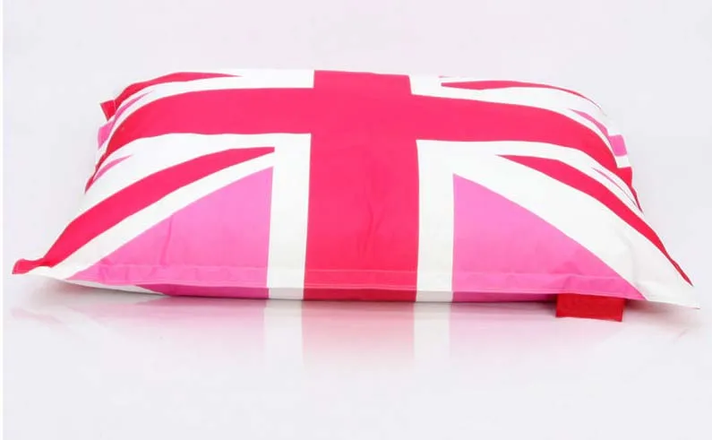 Юнион Джек бобы мешок Универсальный стул, английский флаг, Юнион Джек наружный бобовый мешок-большая подушка beanbag