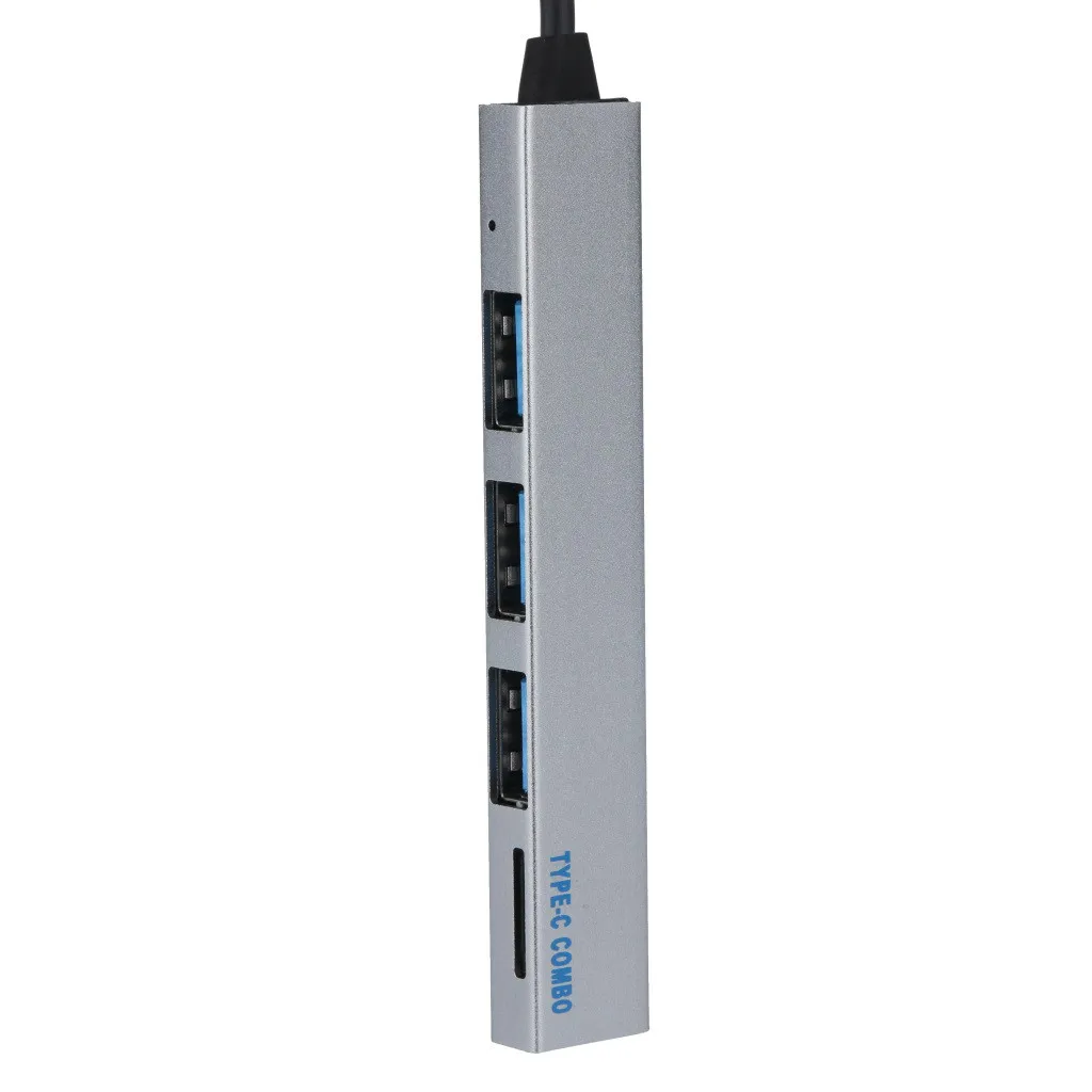 Usb-хаб 2,0 USB 3,1 type-C до 3USB 2,0 концентратор Высокоскоростной 3 в 1 3-портовый концентратор с TF кард-ридером для планшета Мобильная Мышь Клавиатура