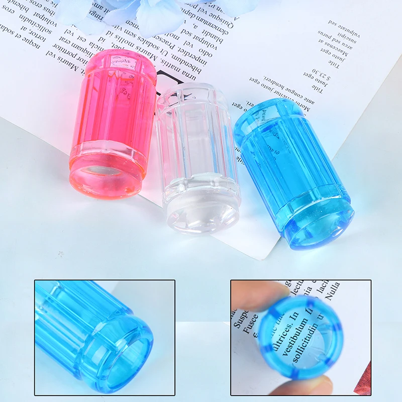 

3 Colors Transparent Nail Stamping Stamp Scraper Polish Print Transfer Nail Stamper Tools Clear Jelly Stamper Scraper Set